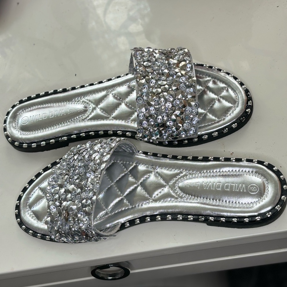 Wild Diva Sparkling Sandals